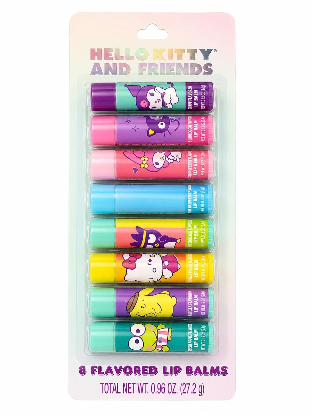 Hello Kitty and Friends 8-Pack Flavored Lip Balms - Multi Color